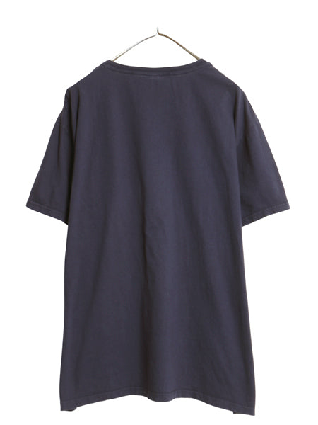 90s ポロ ラルフローレン 半袖 Tシャツ メンズ XL / オールド コットン ワンポイント カットソー シンプル トップス 大きいサイズ ネイビー