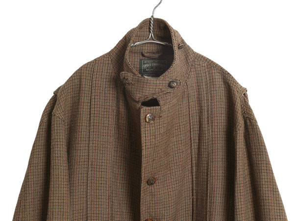 80s USA製 ★ ポロカントリー ラルフローレン ツイード ジャケット メンズ L ノーフォーク テーラード ハンティング ガンクラブ チェック