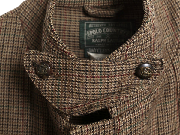 80s USA製 ★ ポロカントリー ラルフローレン ツイード ジャケット メンズ L ノーフォーク テーラード ハンティング ガンクラブ チェック
