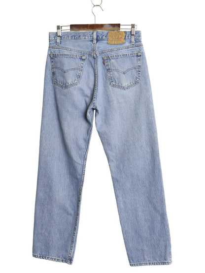 90s USA製 リーバイス 501 デニム パンツ メンズ 33 30 古着 オールド ジーンズ ジーパン ストレート ボタンフライ ボトムス アタリ 赤タブ