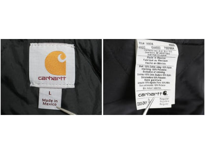 US企画 カーハート トラディショナル コート メンズ L / 古着 ダック ジャケット ブルゾン ジャンパー 中綿 キルティング ライナー 企業 紺
