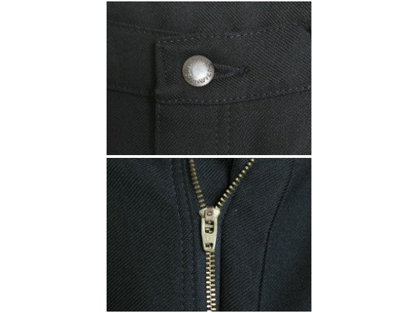 ラングラー ランチャー パンツ メンズ 36 29 / スラックス ブーツカット フレア ドレス ジーンズ ノータック ボトムス シワになりにくい 黒