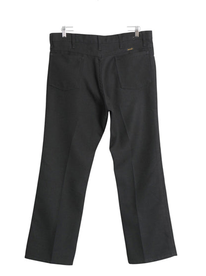 ラングラー ランチャー パンツ メンズ 36 29 / スラックス ブーツカット フレア ドレス ジーンズ ノータック ボトムス シワになりにくい 黒