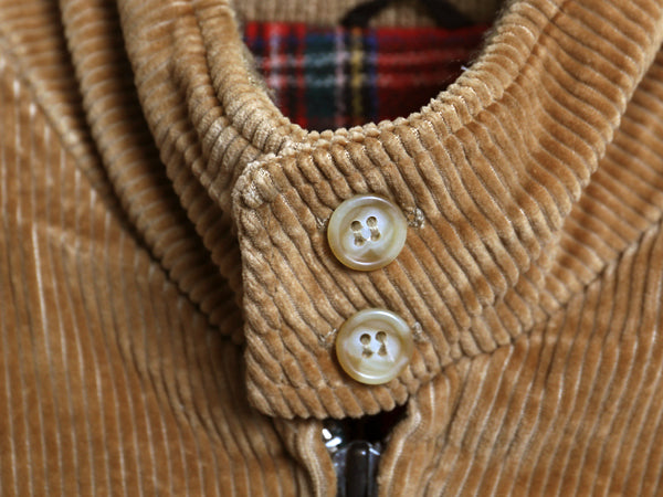 80s エルエルビーン 太畝 コーデュロイ ジャケット メンズ S 程/ ヴィンテージ G-9 チェック ウール ライナー スイングトップ ブルゾン 茶