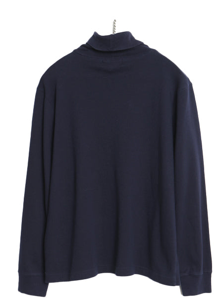 00s ローレン ラルフローレン タートルネック 長袖 Tシャツ レディース M / オールド ロンT コットン ストレッチ スムース 素材 カットソー