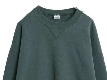 90s ラッセル 無地 スウェット メンズ レディース XXL オールド トレーナー 前V 裏起毛 ワンポイント クルーネック 大きいサイズ ブランク