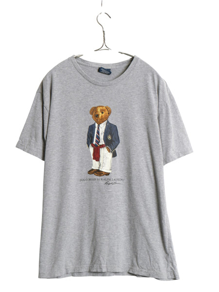 00s ポロベア ポロ ラルフローレン プリント 半袖 Tシャツ メンズ レディース M オールド キャラクター コットン カットソー クルーネック