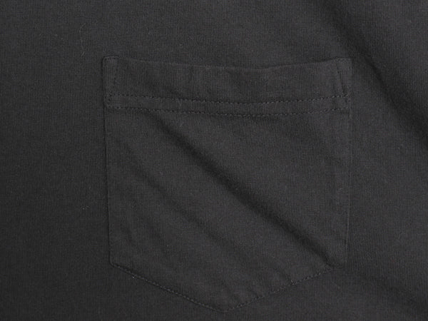 90s エルエルビーン ポケット付き 無地 半袖 Tシャツ L メンズ XL 程/ 古着 オールド モックネック ポケT ブランク 大きいサイズ ブラック