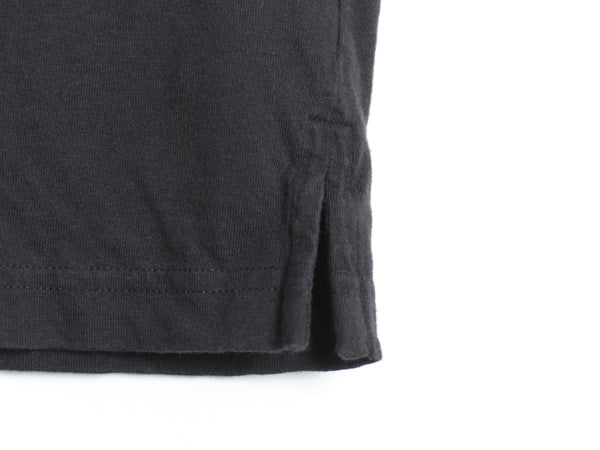 90s エルエルビーン ポケット付き 無地 半袖 Tシャツ L メンズ XL 程/ 古着 オールド モックネック ポケT ブランク 大きいサイズ ブラック