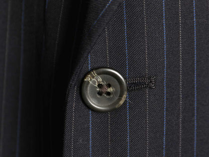 デッドストック ローレン ラルフローレン テーラード ジャケット メンズ M 程/ ポロ ブレザー スーツ ウール ストライプ サマー ネイビー