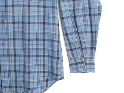 デッドストック 70s ビッグマック チェック 長袖 シャツ メンズ M / 新品 ヴィンテージ JCPENNY ポリコン シワになりにくい マルチカラー