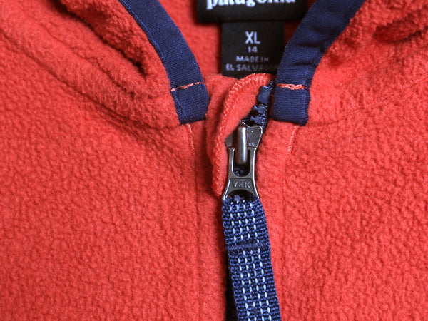 パタゴニア マイクロD スナップT ジャケット キッズ XL レディース S 程/ 22年製 フリース パーカー フーディー フルジップ ツートン 薄手