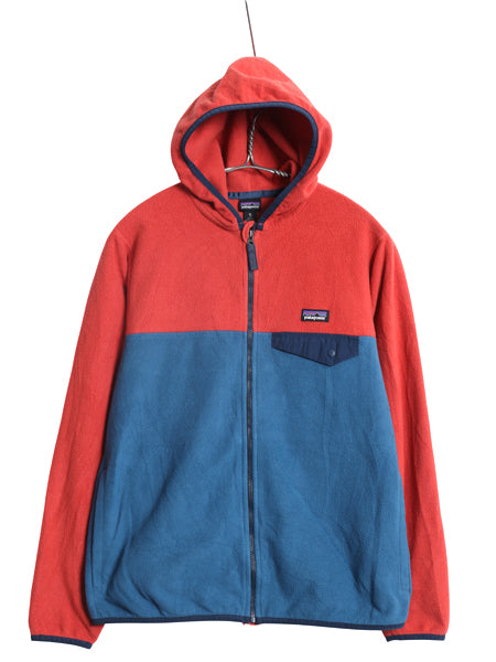 パタゴニア マイクロD スナップT ジャケット キッズ XL レディース S 程/ 22年製 フリース パーカー フーディー フルジップ ツートン 薄手