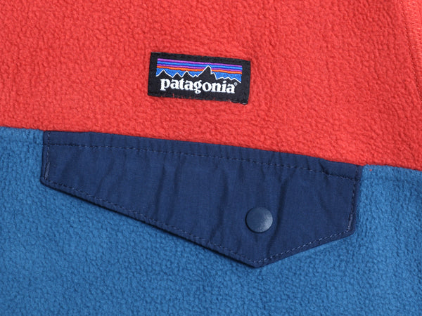 パタゴニア マイクロD スナップT ジャケット キッズ XL レディース S 程/ 22年製 フリース パーカー フーディー フルジップ ツートン 薄手