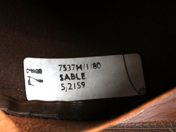 イギリス製 80s ブルックスブラザーズ x ジェームスロック 中折れ フェドラハット メンズ 実寸 57cm M 程  帽子 ヴィンテージ フェルト 茶