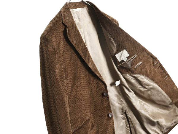 デッドストック バナナリパブリック 太畝 コーデュロイ テーラード ジャケット メンズ L 程 コットン カシミヤ ブレザー シンプル トラッド