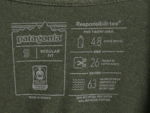 パタゴニア 両面 プリント 長袖 Tシャツ メンズ S / 18年製 アウトドア ロンT ロングスリーブ P6 バックプリント ボックスロゴ カットソー