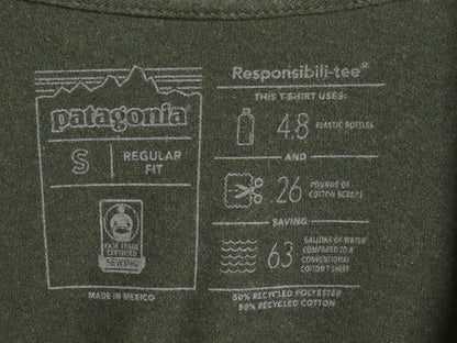 パタゴニア 両面 プリント 長袖 Tシャツ メンズ S / 18年製 アウトドア ロンT ロングスリーブ P6 バックプリント ボックスロゴ カットソー