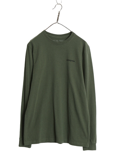 パタゴニア 両面 プリント 長袖 Tシャツ メンズ S / 18年製 アウトドア ロンT ロングスリーブ P6 バックプリント ボックスロゴ カットソー