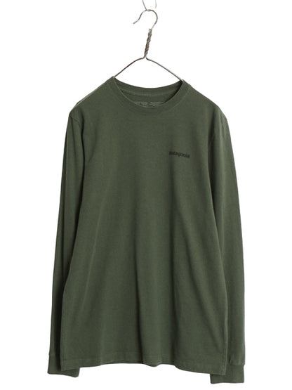 パタゴニア 両面 プリント 長袖 Tシャツ メンズ S / 18年製 アウトドア ロンT ロングスリーブ P6 バックプリント ボックスロゴ カットソー