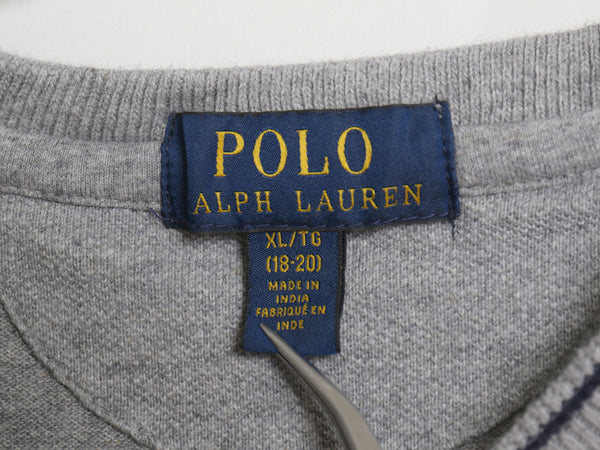 ビッグポニー ポロ ラルフローレン ヘンリーネック 鹿の子 半袖 Tシャツ ボーイズ XL メンズ S 程/ ポロシャツ 素材 カットソー ツートン