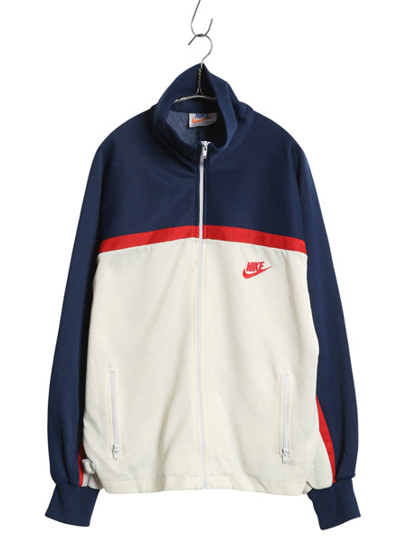  70s ★ ナイキ トラック ジャケット メンズ XL / ヴィンテージ オレンジタグ スウォッシュ ジャージ ハイネック フルジップ ポケット付き