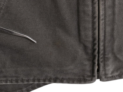 US企画 カーハート モックネック ダック ベスト メンズ XL / 裏 ボア パイル フリース フルジップ ワーク 重ね着 前開き 大きいサイズ 濃灰