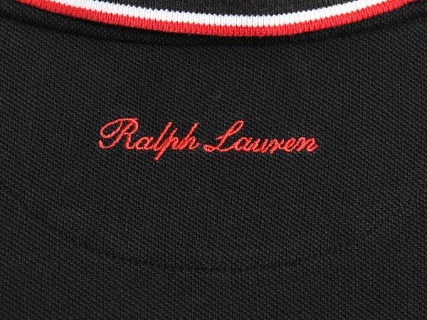 ミドルポニー ポロ ラルフローレン 鹿の子 半袖 ポロシャツ メンズ XXL 半袖シャツ コットン ナンバリング シンプル 大きいサイズ ブラック