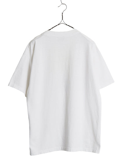 90s USA製 ★ Scared Guy アート イラスト プリント Tシャツ メンズ L 古着 オールド キャラクター シングルステッチ STANLEY DESANTIS 白
