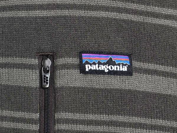 パタゴニア ベターセーター フリース フーディ メンズ М 古着 13年製 ジャケット フルジップ パーカー ボーダー ジャンパー ワンポイント