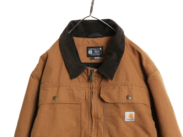 US企画 カーハート トラディショナル ジャケット メンズ XL 古着 ワーク ダック 中綿 キルティング ライナー ブルゾン 大きいサイズ 廃盤