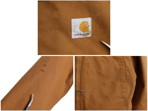 US企画 カーハート トラディショナル ジャケット メンズ XL 古着 ワーク ダック 中綿 キルティング ライナー ブルゾン 大きいサイズ 廃盤