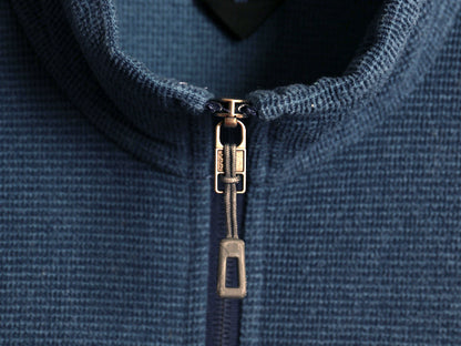 パタゴニア オークス ジャケット メンズ L 15年製 フリース フルジップ ブルゾン ハイネック アウトドア ワンポイント ジャンパー 杢ブルー