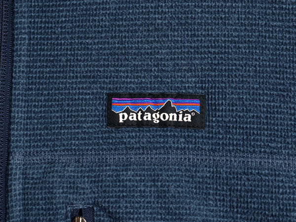 パタゴニア オークス ジャケット メンズ L 15年製 フリース フルジップ ブルゾン ハイネック アウトドア ワンポイント ジャンパー 杢ブルー