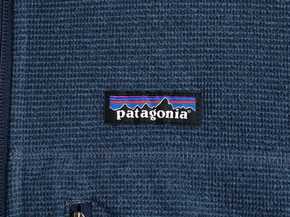 パタゴニア オークス ジャケット メンズ L 15年製 フリース フルジップ ブルゾン ハイネック アウトドア ワンポイント ジャンパー 杢ブルー