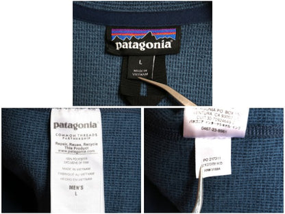 パタゴニア オークス ジャケット メンズ L 15年製 フリース フルジップ ブルゾン ハイネック アウトドア ワンポイント ジャンパー 杢ブルー