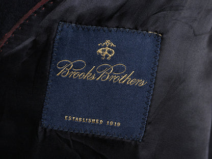 ブルックスブラザーズ ロロピアーナ チェスター コート メンズ XL 程 ロングコート 高級素材 ウール テーラード トラッド 大きいサイズ 紺