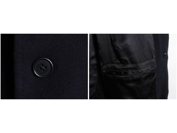 ブルックスブラザーズ ロロピアーナ チェスター コート メンズ XL 程 ロングコート 高級素材 ウール テーラード トラッド 大きいサイズ 紺