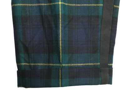 80s ポロ ラルフローレン ウール スラックス パンツ メンズ 実寸 39 31 / ヴィンテージ ブラックウォッチ チェック ツータック ストレート