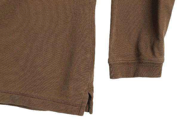 パタゴニア 鹿の子 長袖 ポロシャツ メンズ XL 古着 09年製 長袖シャツ ロングスリーブ オーガニック コットン カットソー 大きいサイズ 茶