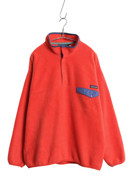 90s USA製 ★ パタゴニア スナップT メンズ XL / 97年製 古着 オールド フリース プルオーバー ジャケット ポケット付き サーモン ピンク
