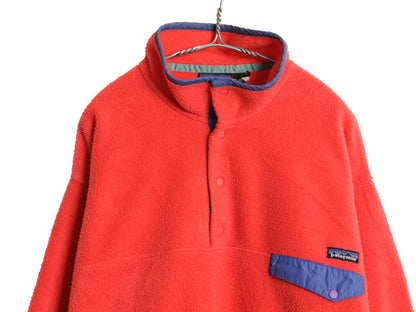 90s USA製 ★ パタゴニア スナップT メンズ XL / 97年製 古着 オールド フリース プルオーバー ジャケット ポケット付き サーモン ピンク