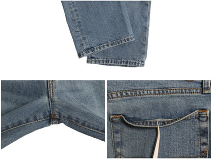 ポロ ラルフローレン デニム パンツ メンズ 32 32 / ヴィンテージ 加工 ジーンズ ジーパン スリム ストレート ボトムス ヒゲ アタリ 細身