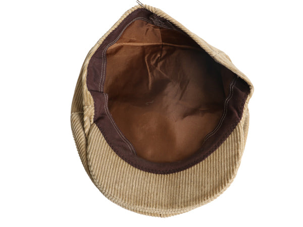 80s カントリー ジェントルマン 太畝 コーデュロイ ハンチング キャップ メンズ レディース フリーサイズ ヴィンテージ  帽子 キャスケット