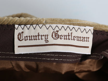 80s カントリー ジェントルマン 太畝 コーデュロイ ハンチング キャップ メンズ レディース フリーサイズ ヴィンテージ  帽子 キャスケット