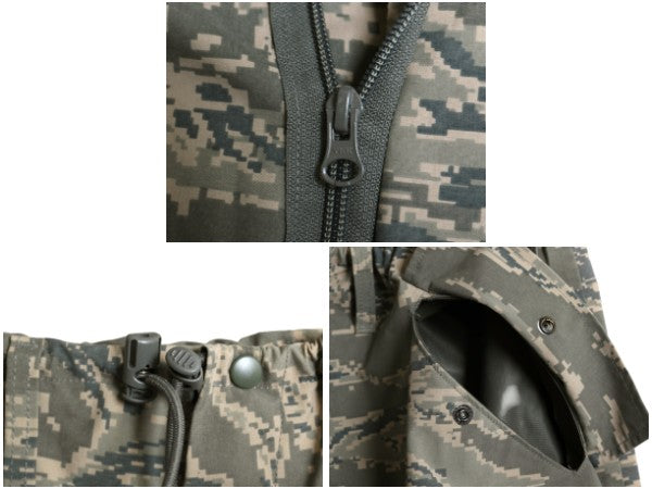 米軍実物 プロパー 社製 APECS デジタル タイガー カモ オーバー パンツ LARGE REGULAR 古着 USAF ABU ECWCS カーゴ ゴアテックス 迷彩柄 