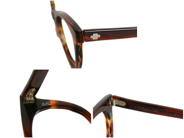 60s ★ TITMUS セーフティ グラス 48 24 / ヴィンテージ メガネ アイウェア ウェリントン インダストリアル サングラス アンバー ブラウン