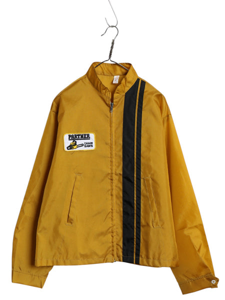 デッドストック 70s Louisville ナイロン レーシング ジャケット メンズ XL ヴィンテージ ジャンパー ブルゾン ワンポイント 企業 ワッペン