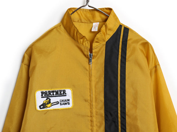 デッドストック 70s Louisville ナイロン レーシング ジャケット メンズ XL ヴィンテージ ジャンパー ブルゾン ワンポイント 企業 ワッペン