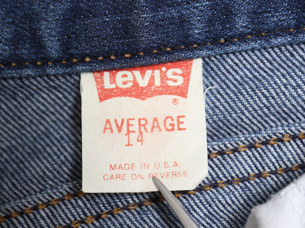 80s USA製 リーバイス デニム パンツ レディース M 程 ヴィンテージ ジーパン ジーンズ ストレート テーパード ライトオンス ボトムス 濃紺